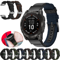 Quick Fit For Garmin 26 22mm Weaves Nylon Smartwatch Correa Fenix 5 instinct 2X Fenix 3HR Enduro 3/2 Descent G2 Strap Watchband