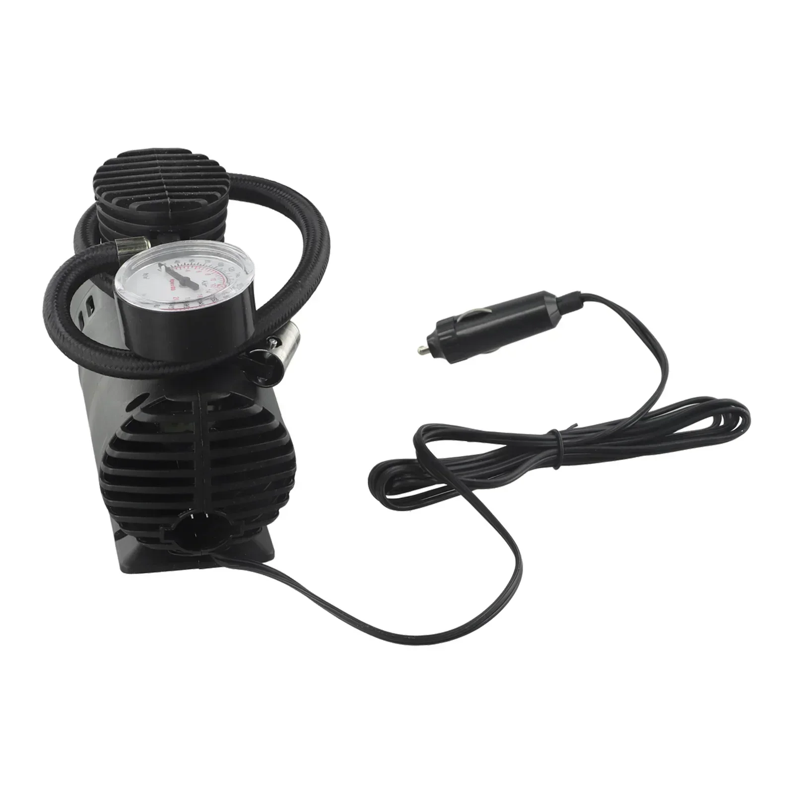 Compresor de aire portátil de 12V y 300 PSI, bomba de neumáticos para coche y camión, inflador de neumáticos eléctrico con calibre, accesorios de bomba inflable para coche