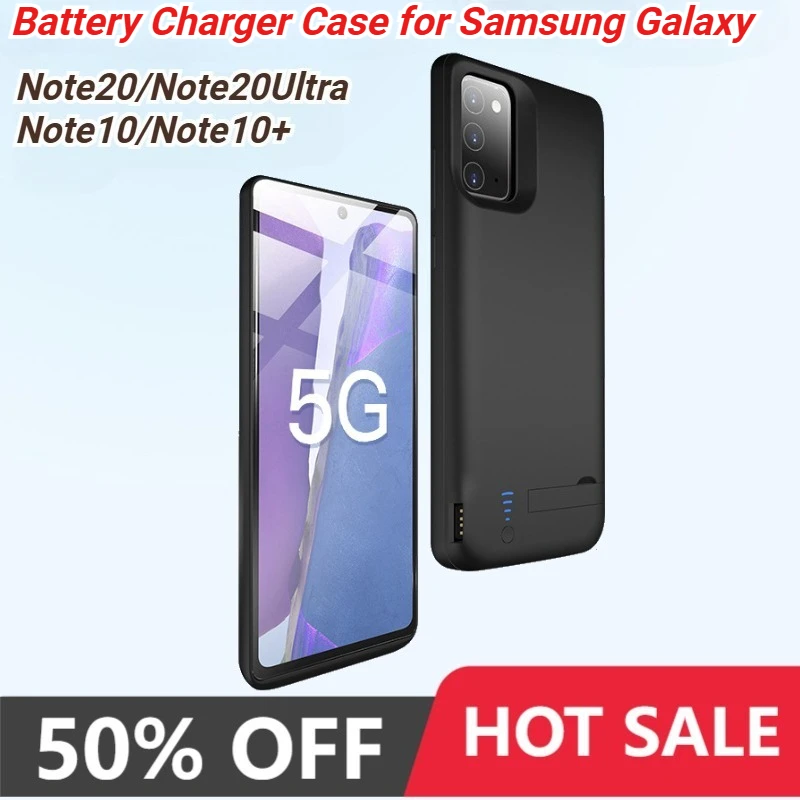 

Portable Battery Charger Cases for Samsung Galaxy Note 20 Note 20 Ultra USB Power Bank Charger Case for Samsung Note 10 10Pro