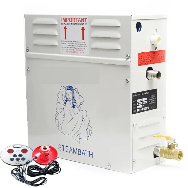 

Manufacture 9kw Stocmoet Electric Steam Generator for Wet Steam Room Sauna Bath Machine Spa Steam Generator Steamer