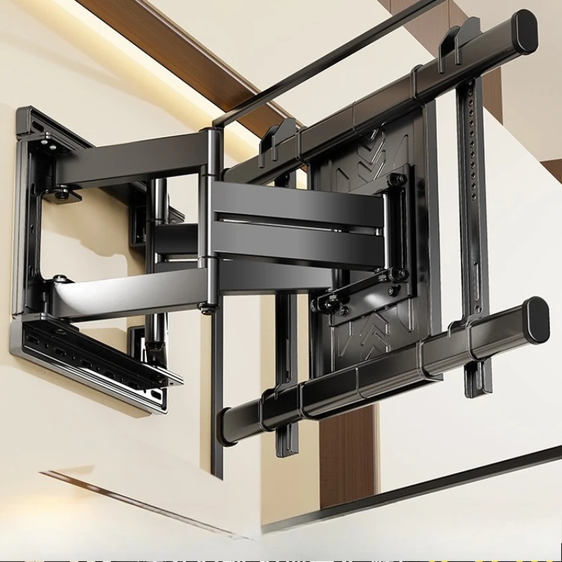

Universal TV hanger with telescopic rotation suitable for folding bracket wall mounted bracket