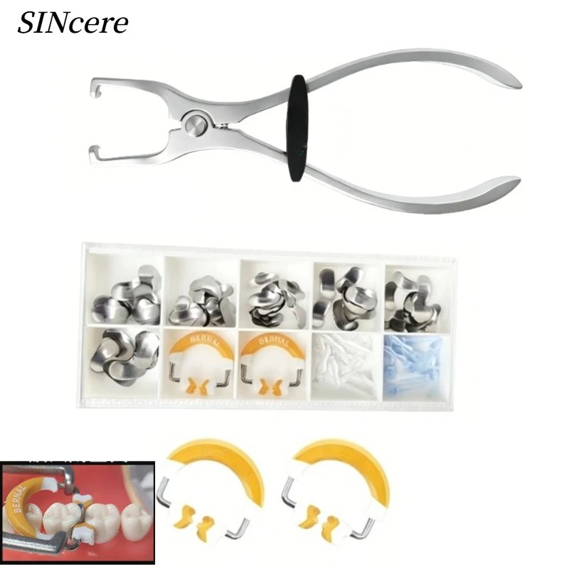 

Dental Matrix Ring Forceps Placement Plier Fits Garrison Forcep Strong Separator Clamping Rings Wagotrix Oral Instruments