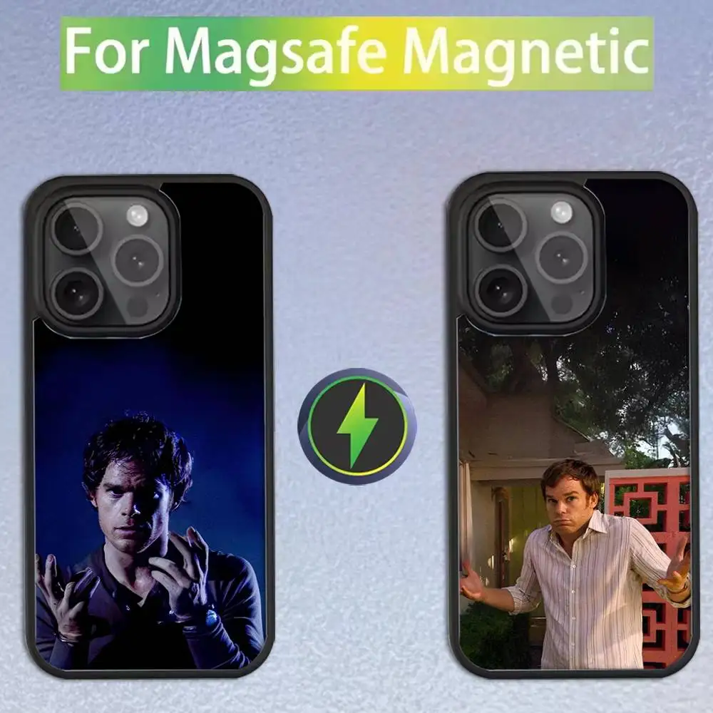 

Dexter M-Morgan Phone Case For iPhone 16,15,14,13,12,11,Pro,Max,Plus,Mini,SE Magsafe Magnetic Wireless Charging