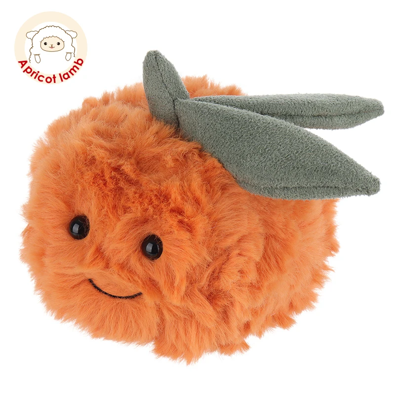 

cious Apricot Lamb Plu Toy Soft Comforting S Doll Cute Children's Plaything PP Cotton Filled Fruit Series Doll