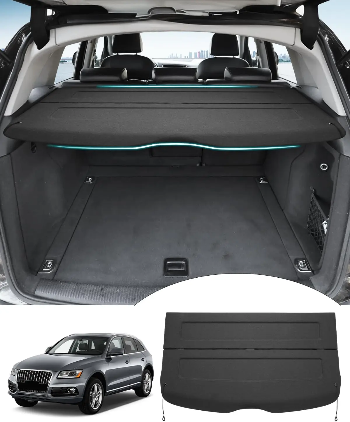 

Trunk Partition for Audi Q5 Models from 2009 to 2017, Privacy Screen