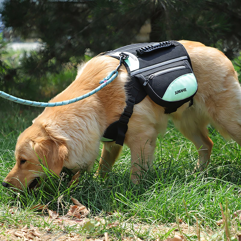 

Reflective Pet Backpack Harness Outdoor Walk Travel Camping Dog Harness Chest Strap Self Backpack Puppy Vest Saddle Bag