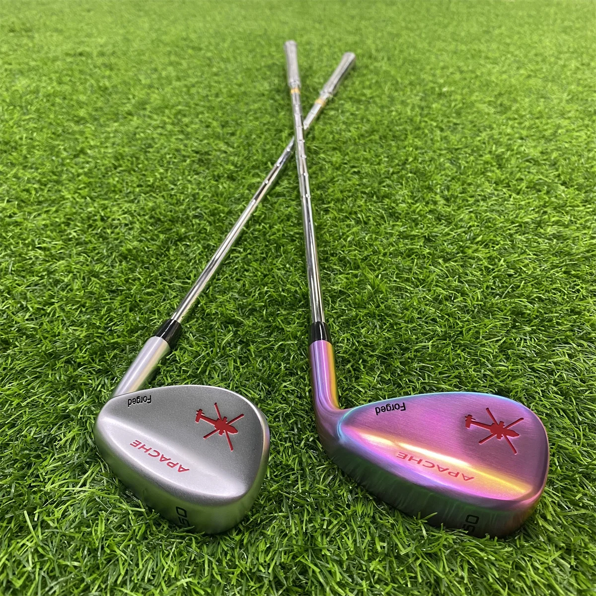 APACHE Golf Club Wedge 48 50 52 54 56 58 60 grados opciones plateadas y rosas con eje de acero S200 y agarre de orgullo de Golf Club de Golf