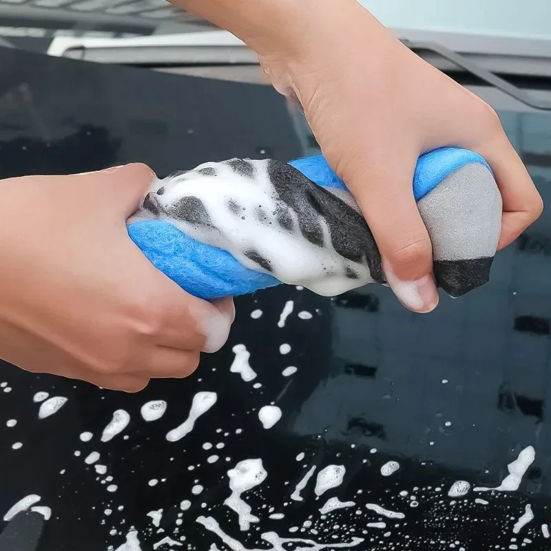 Large Size Car Wash Sponge Block High Density Foam Applicator Car Motorcycle Cleaning Supplies Polishing Sponge Brushes Dusting