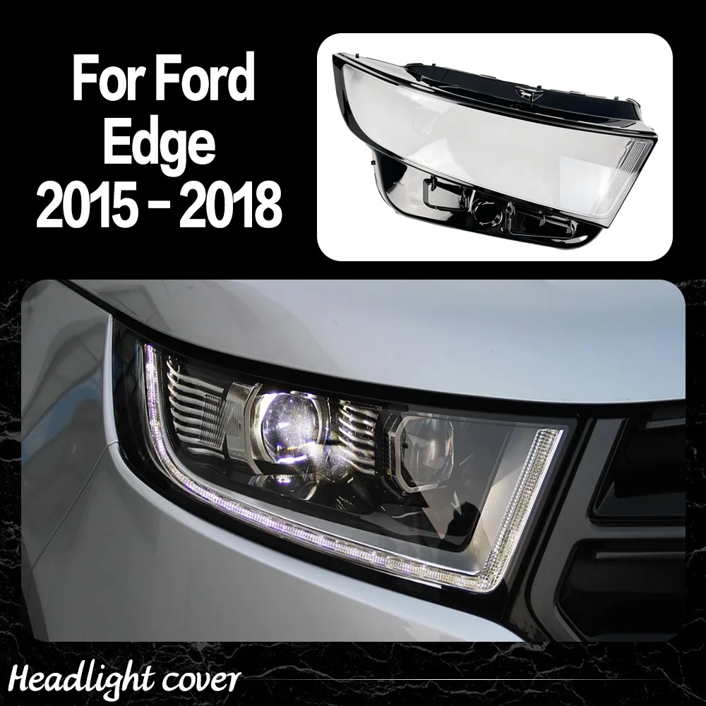 

Transparent Headlight Cover Headlamp Shell Clear Lens Plexiglass Replace Original Lampshade For Ford Edge 2015 2016 2017 2018