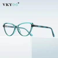 VICKY, gafas graduadas para mujer, gafas de lectura para hipermetropía, miopía, bloqueo de luz azul, montura de gafas tipo ojo de gato PFD2131