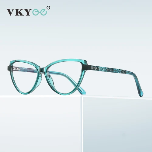 Imagen 1 del producto VICKY, gafas graduadas para mujer, gafas de lectura para hipermetropía, miopía, bloqueo de luz azul, montura de gafas tipo ojo de gato PFD2131