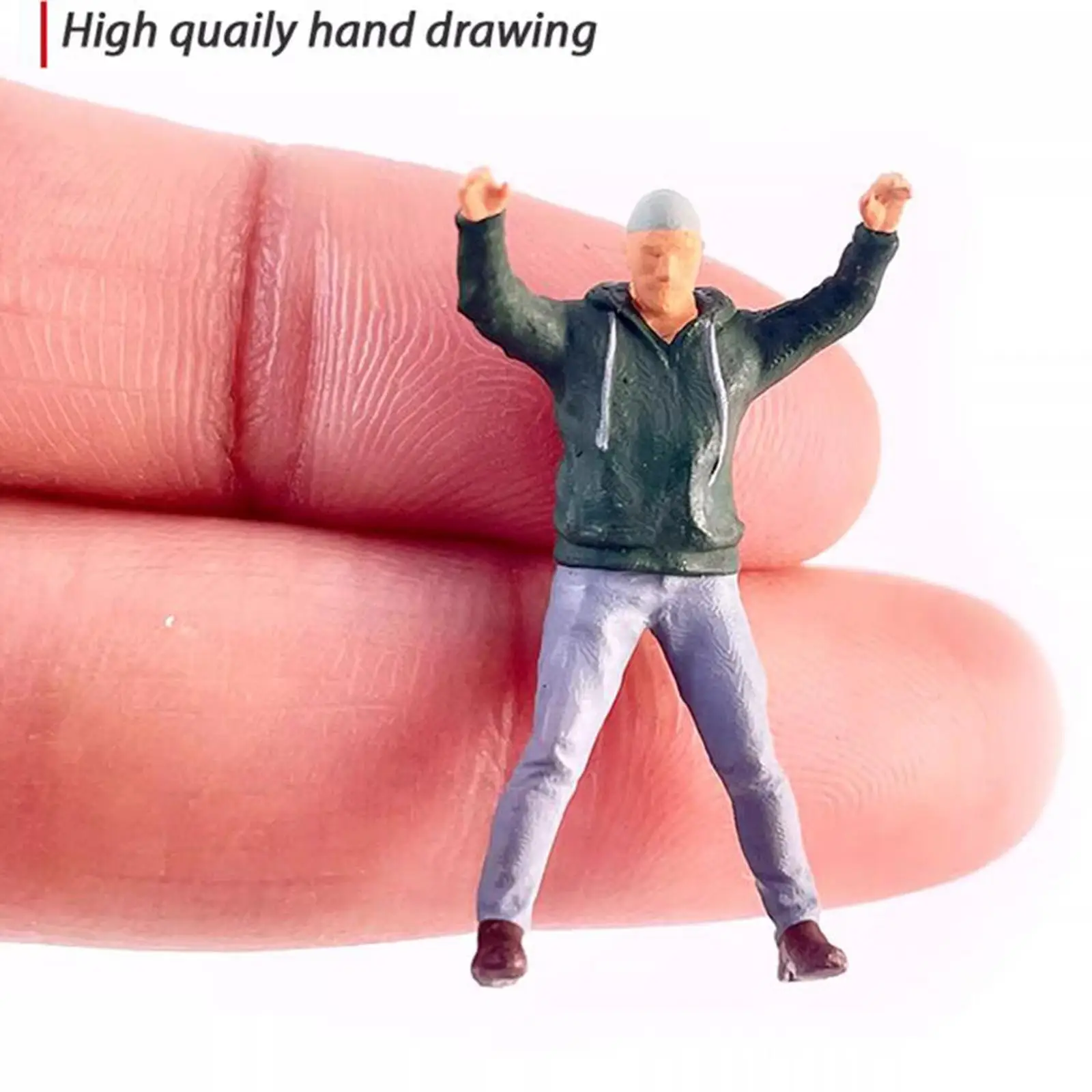 3x Figurki Policjantów i Złodziei w Skali 1/64, Modelowe Figurki z Żywicy, Ozdoba na Biurko w Skali S, Dekoracja do Układania na Stół Piaskowy, Dekoracja Dioram