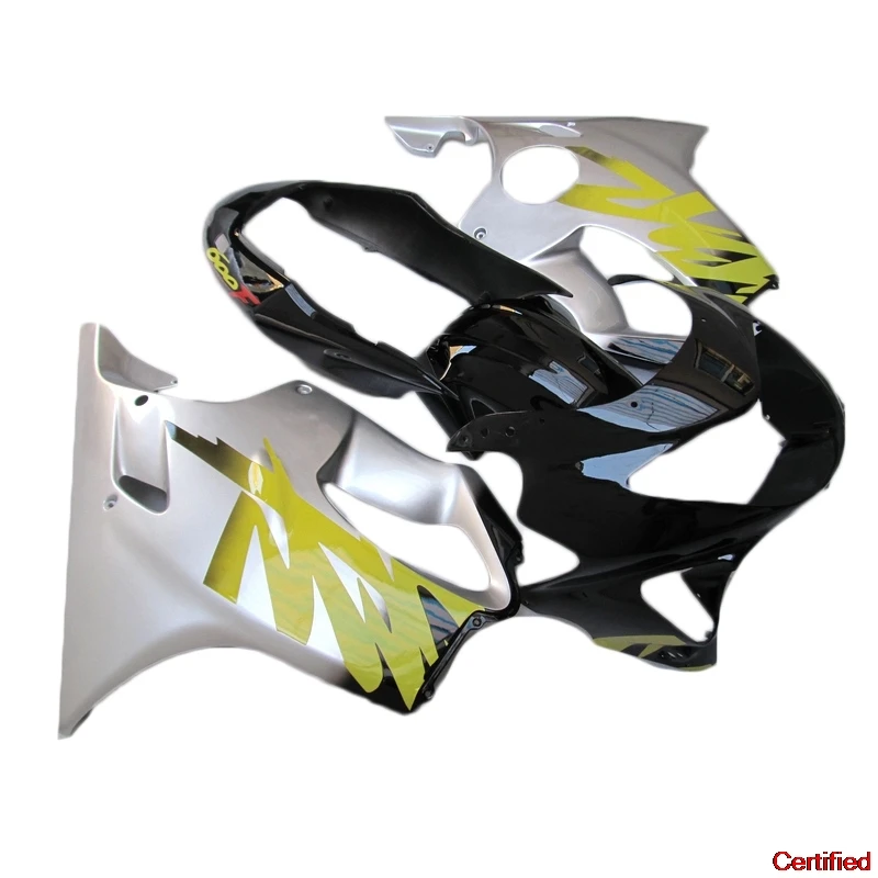 

Обтекатели мотоцикла подходят для Honda CBR600 F4 99 00 Желтый черный Комплект обтекателей CBR 600 F4 1999 2000, комплекты крепления JA37 ZXMT