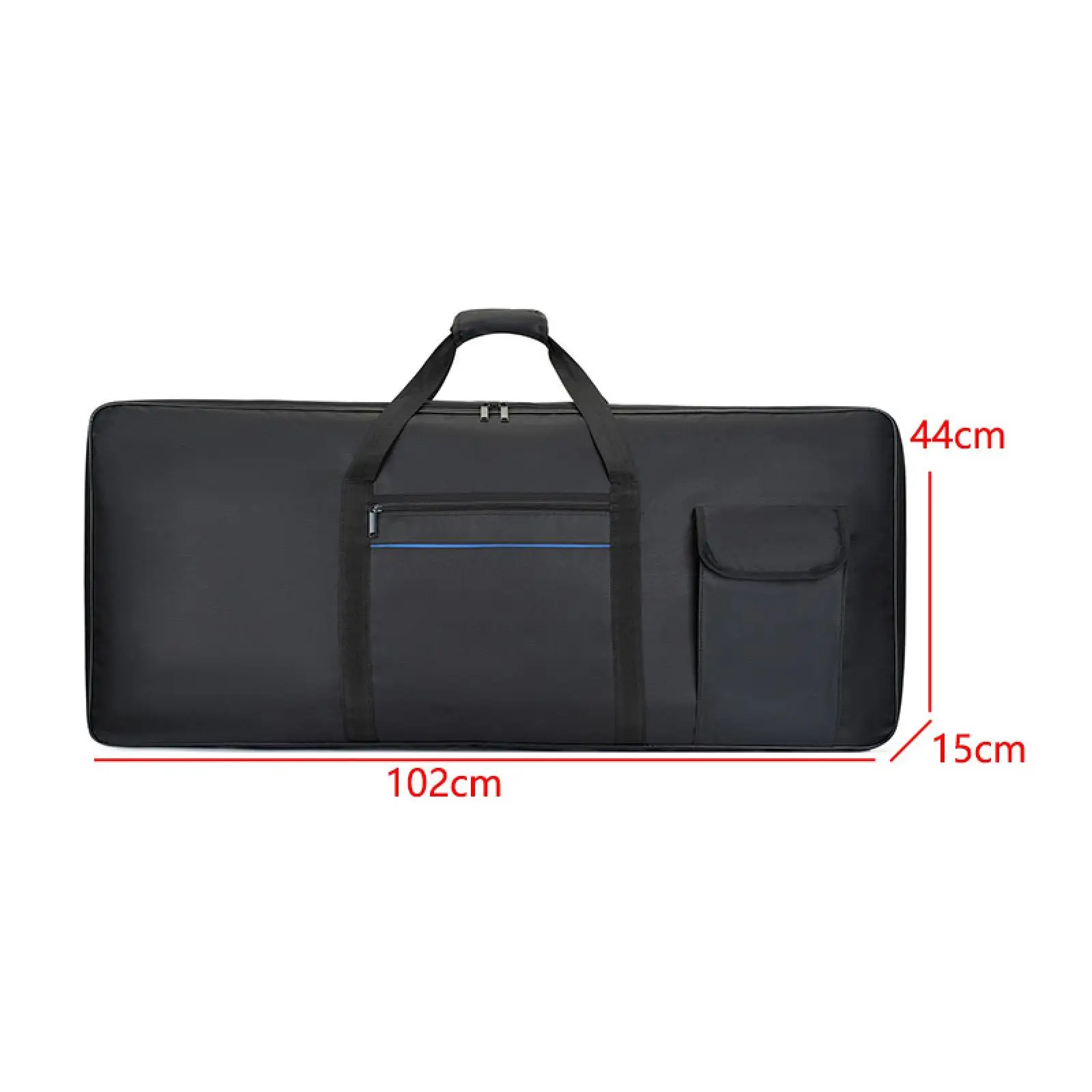 61 Key Piano Keyboard Bag Anti Shock Protective Case with Backpack Straps