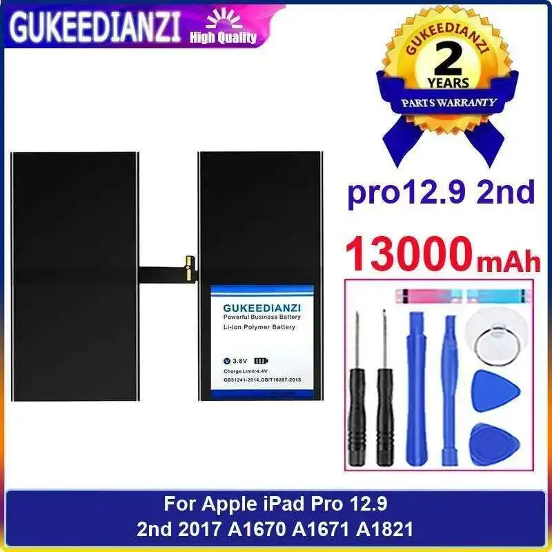 

13000Mah High-Efficiency Tablet Battery For Apple Ipad Pro 12.9 2Nd 2017 A1670 A1671 A1821 Pro12.9