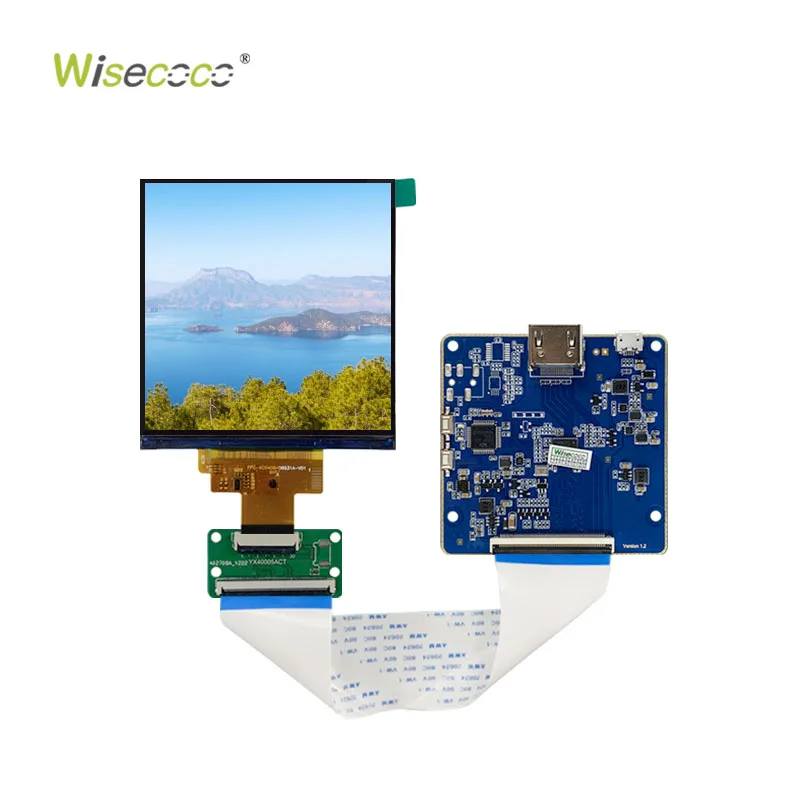 4 Inch Square LCD Display 720x720 Resolution MIPI 300 Nits TFT Module IPS LCD Display Screen for Raspberry PI