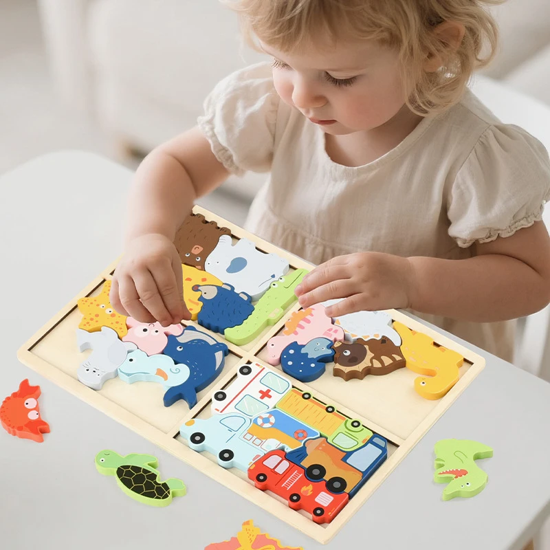 Baby Spielzeug Holz Puzzle Kreative 3D Puzzle Für Kinder Intelligenz Entwicklung Ealy Pädagogisches Spielzeug Für Kinder