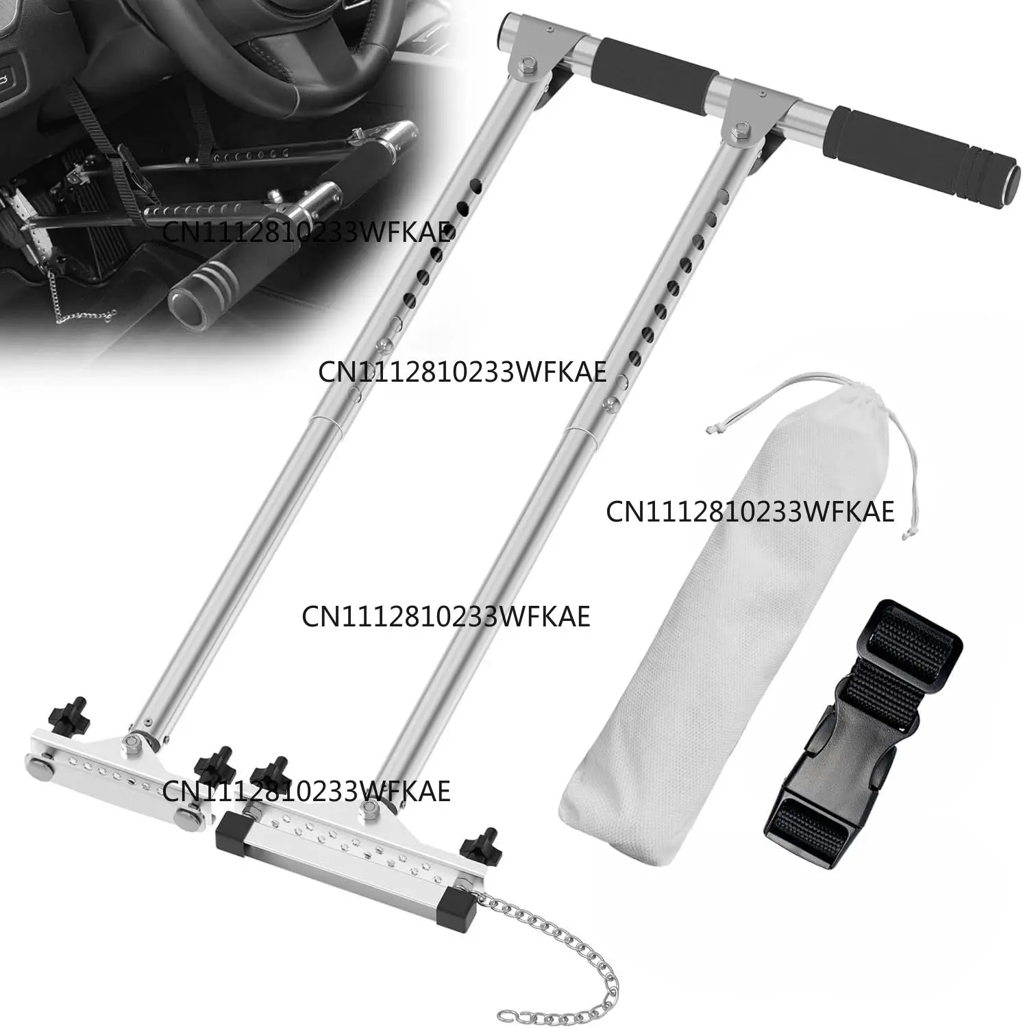 Automotive manual devices for disabled drivers, portable manual driving assistance for disabled drivers