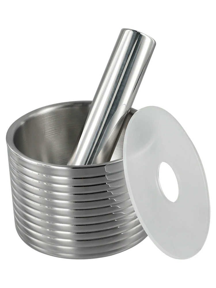 Heavy Duty Pill Crusher - 304 Stainless Steel Mortar & Pestle Grinder Cleanup A Breeze With Just Soap And Warm Water