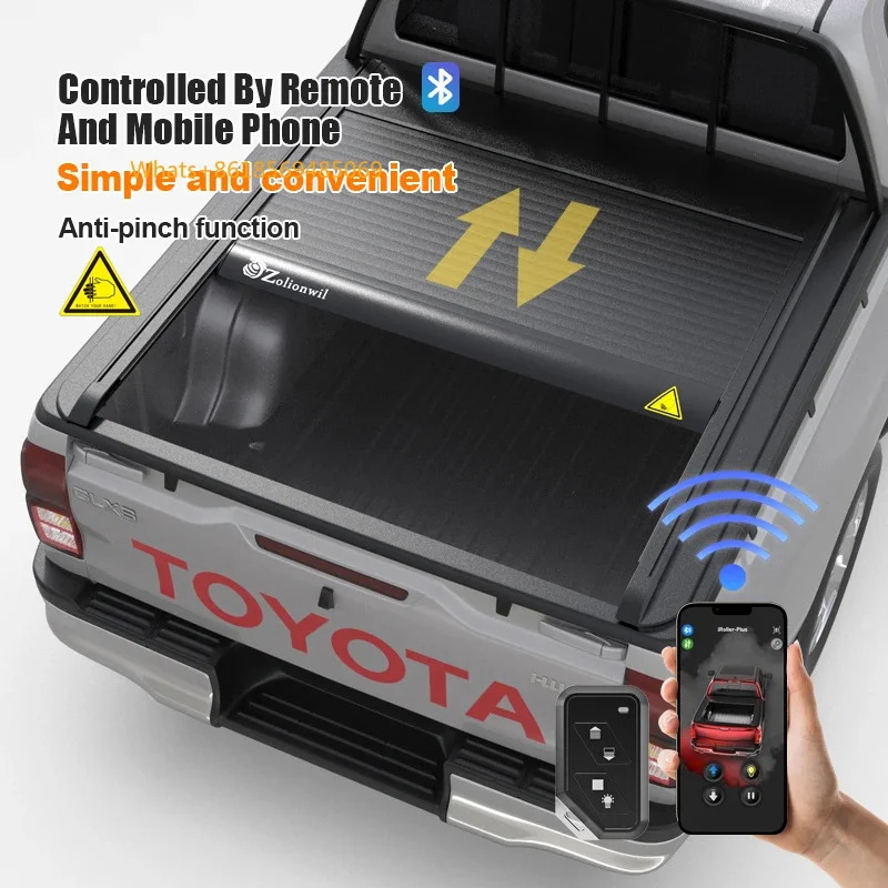 

Factory Hot Selling Truck Bed Cover Aluminum Hard Retractable Pickup Tonneau Cover 2005-2023