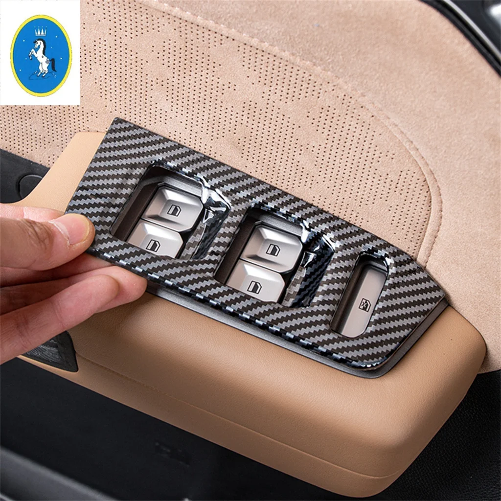 

For Chery Jetour Traveller 2024 2025 Carbon Fiber Gearbox Panel Strip / Handle Bowl / Rear Box Air Vent Cover Trim Accessories