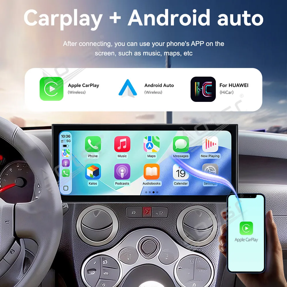 For FIAT PANDA 2003-2012 Android 15 15.8'' HD Car Radio Car Multimedia Video Player GPS Navigation Carplay Unit DSP BT Car Radio