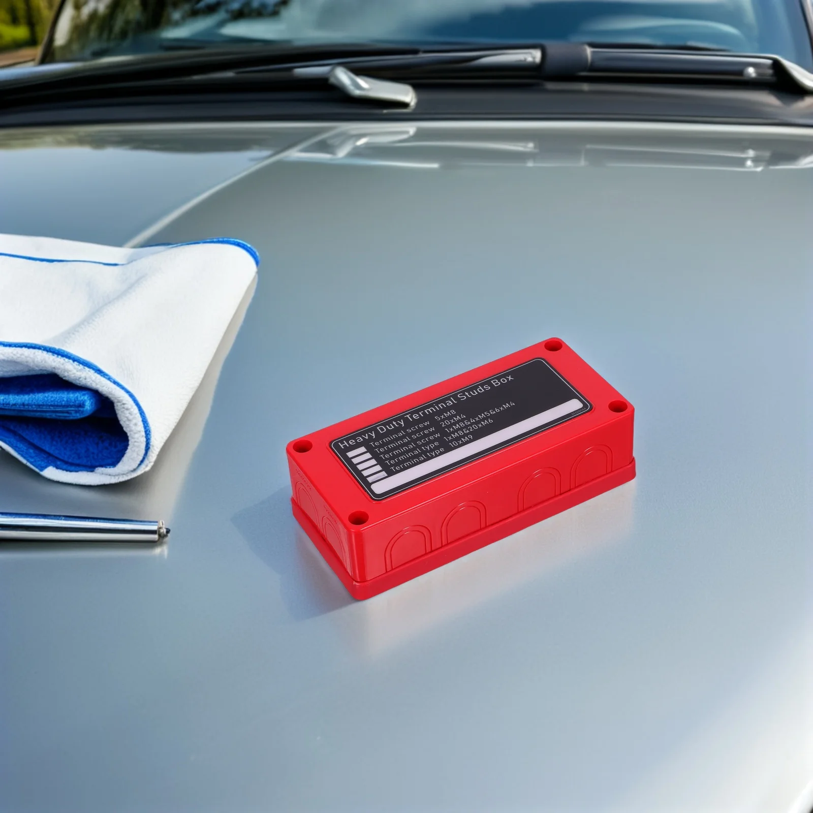 

Heavy Duty Busbar Power Distribution Blocks Marine Automotive Alloy Terminal Components Large Capacity Waterproof for Boat Car
