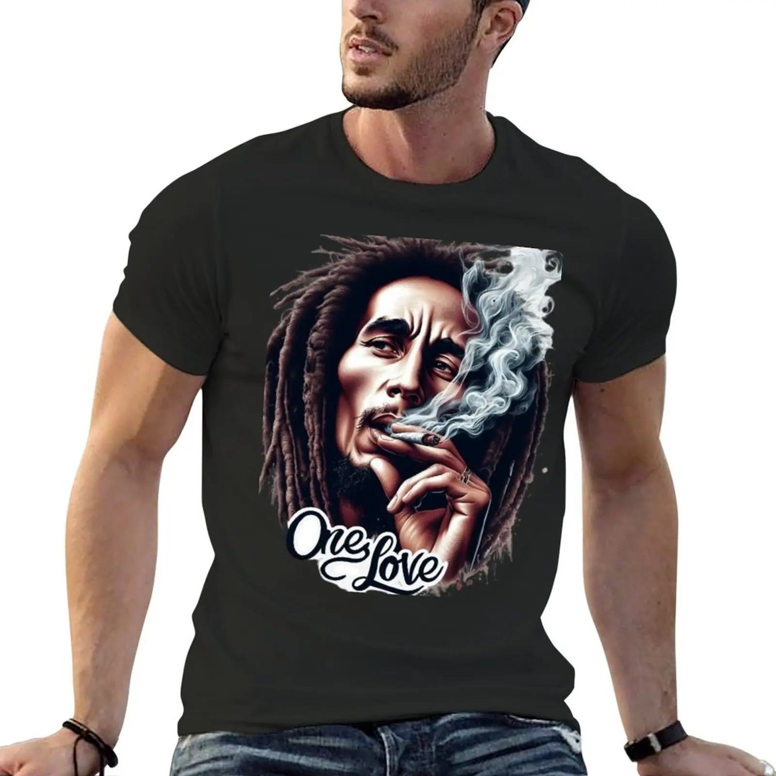 BOB MARLEY ONE LOVE T-Shirt sweat essential t shirt anime clothes anime tshirt men t shirt