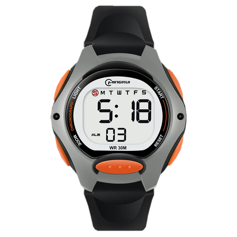 

Детские часы, водонепроницаемые цифровые часы для девочек и мальчиков, черные электронные спортивные детские часы с ЖК-дисплеем, будильники, подарки