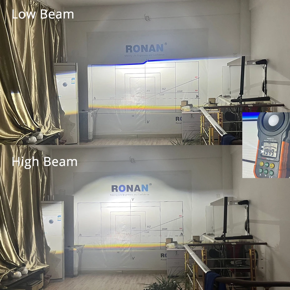 Ronan 40W 3inch Bi-Led Projector Lens 4.3K 6K 2000LUX for H1 H4 H7 9005/9006 Socket Car Headlight Retrofit Upgrade Full Kit