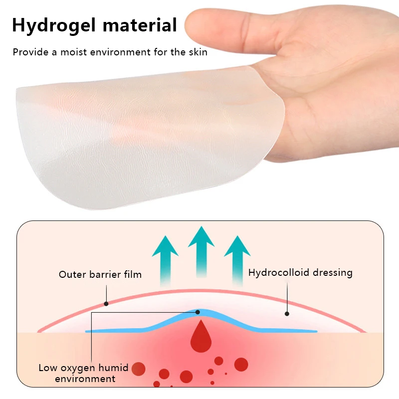 Hydrocolloid Dressing Edge Pressing Type Application Heel Self-Adhesive Blister Band Aid Invisible Concealer Tattoo Mask