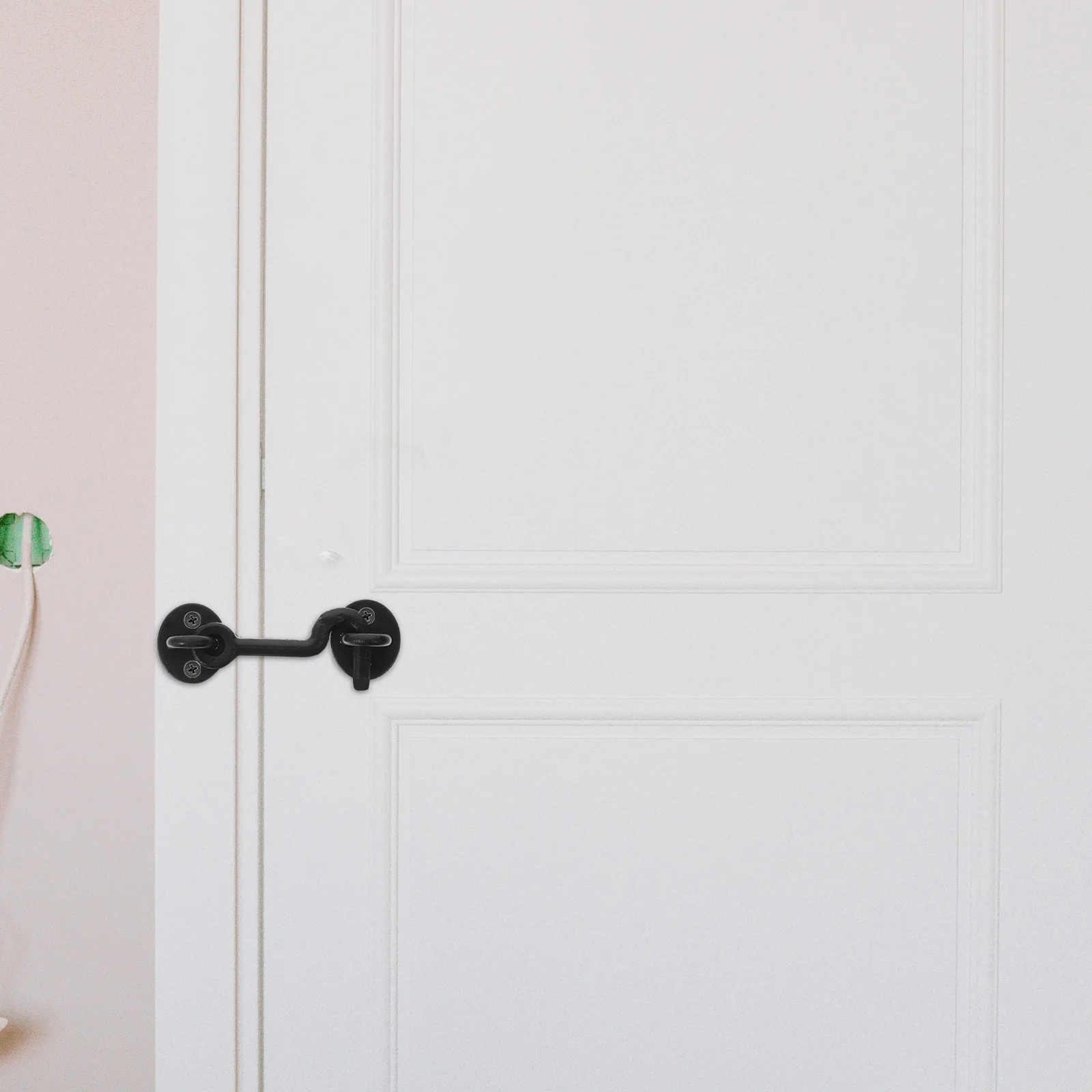 

1Set Cast Iron Wind Latch Rust Resistant Heavy Duty Metal Hook for Door Window Gate Cabin Door Latch Lock Screws