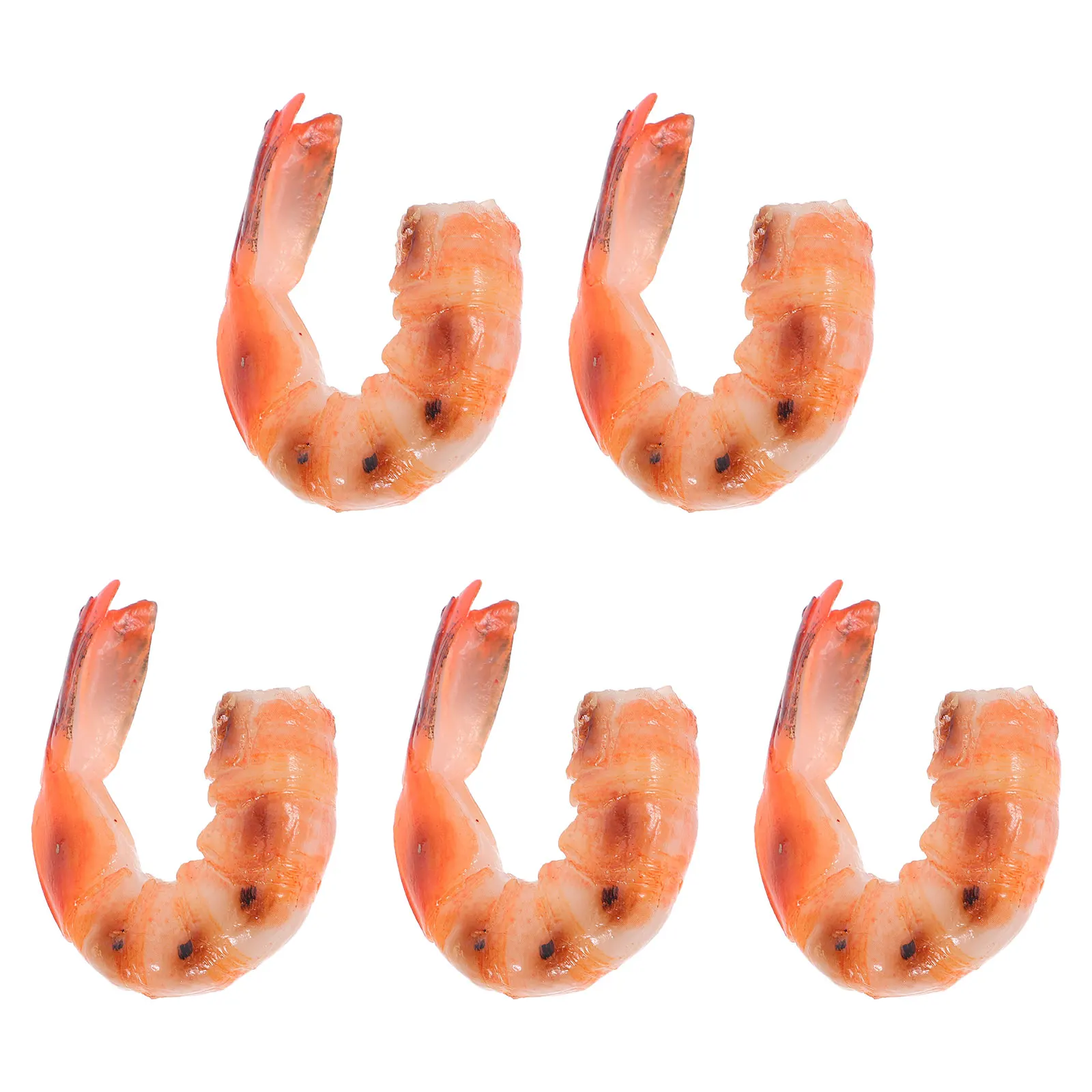 

5 Pcs Simulated Seafood Props Artificial for Display Faux Decoration Staging Decorations Simulation Pvc Kitchen Realistic Fake