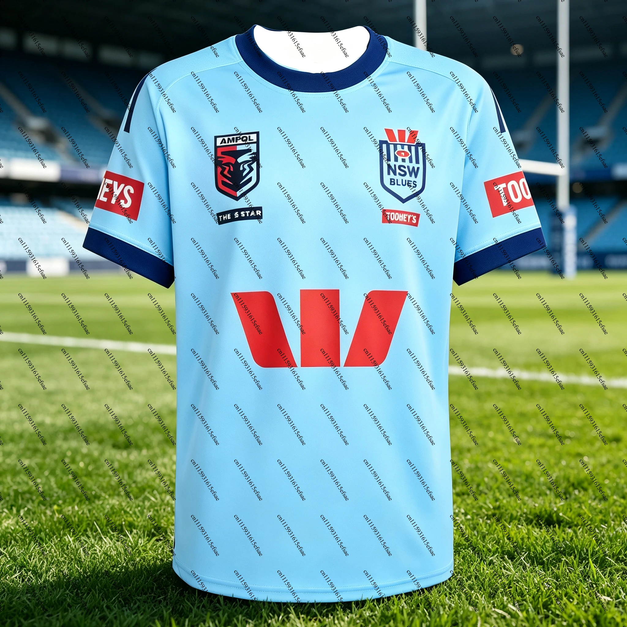 Iconic NSW Blues State of Origin Rugby Jersey Home Away Training Breathable Quick-Dry Shirt Diehard Rugby Fans Family Kids Tees
