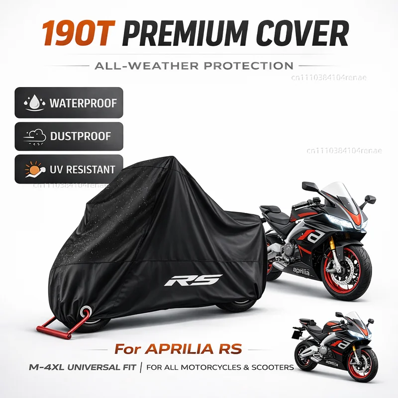 

For RS660 RS457 RS125 RSV4 SR GT 125 250 RS 660 V4 457 190T Motorcycle Cover Waterproof Dustproof UV Protection All Season