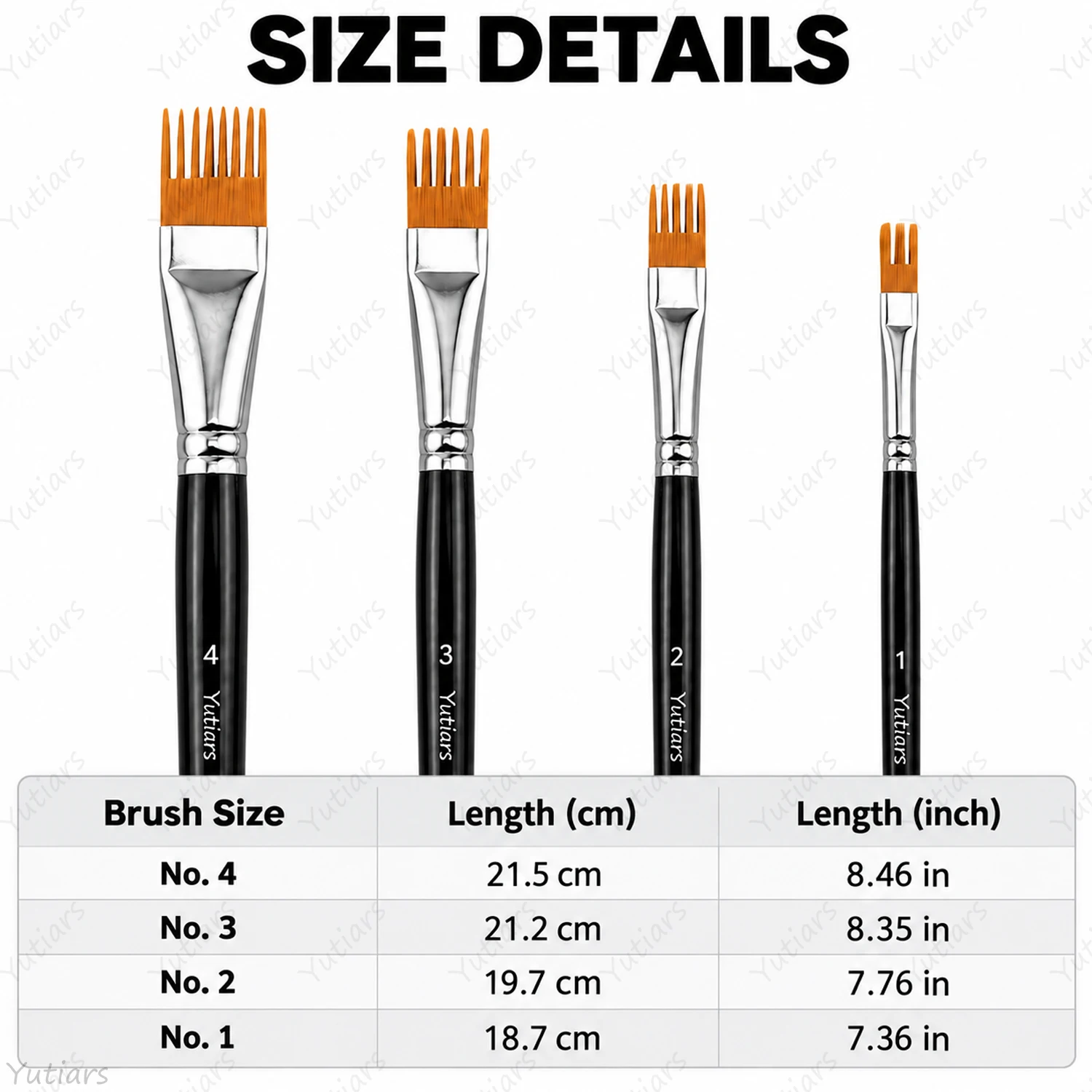 4/8Pcs Rake Paint Brush Set, Comb Texture Brushes for Acrylic Oil Watercolor, Grass Fur Hair Detail Painting Art Tools Kit