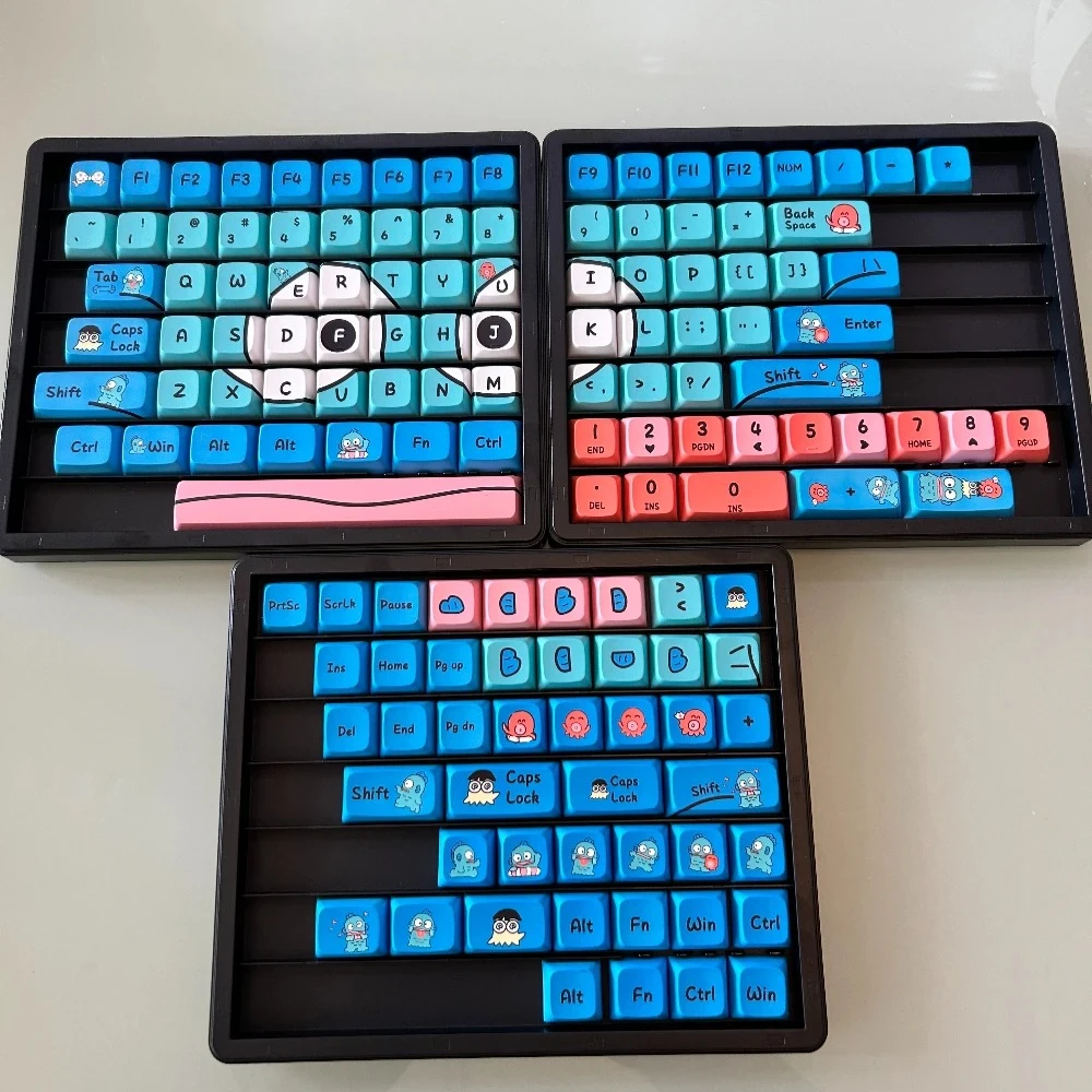 

Колпачки для клавиш с уродливой рыбой, креативные милые интересные колпачки для клавиш, Dye Sub PBT, профиль XDA/MDA, пользовательские колпачки для клавиш для механической клавиатуры MX