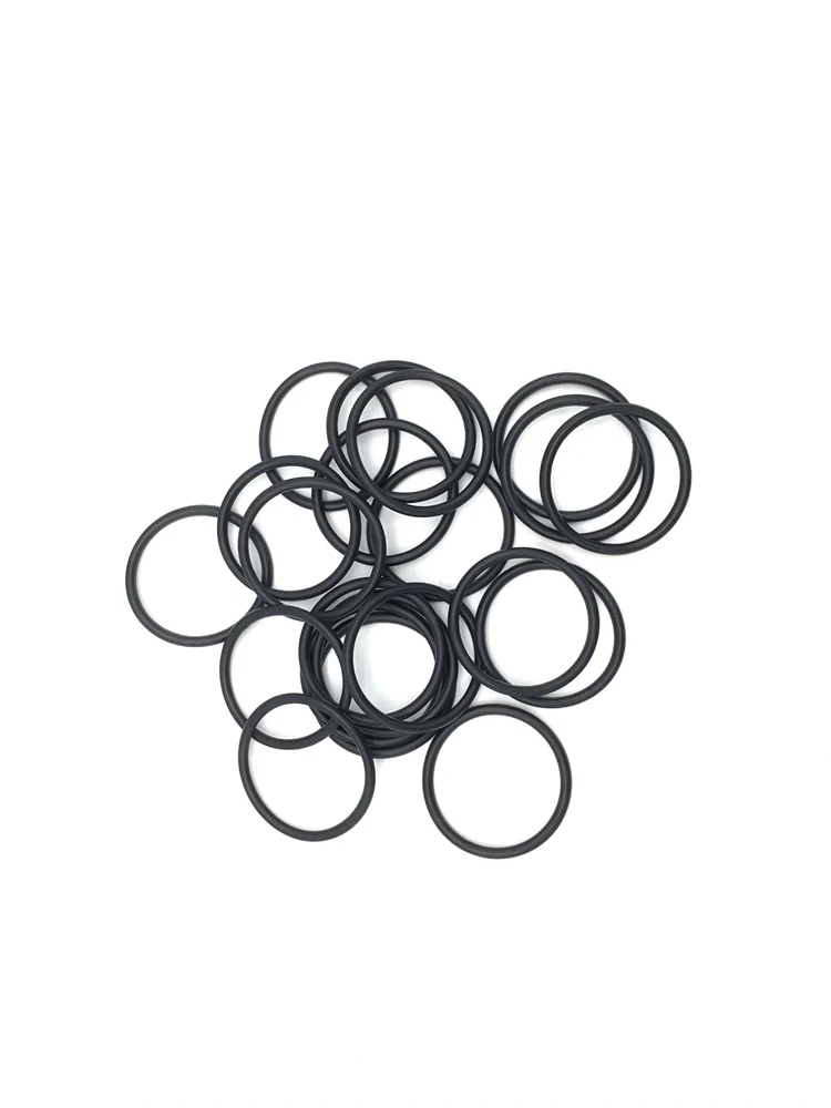 50Pcs O-Type Ring Seal Gasket CS 2mm OD 6 ~ 28mm EPDM Rubber Insulated Waterproof Washer Round Shape Nontoxic