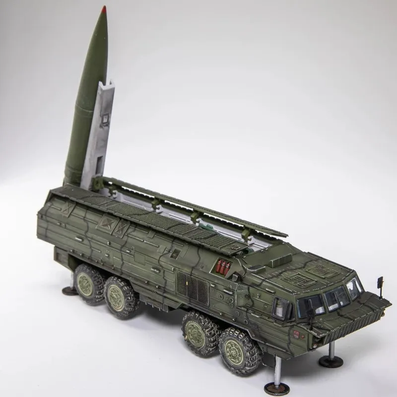 AM 1/72 Spider (SS-23) Oka Tactical Ballistic Missile, Striped Paint Scheme, Finished Model