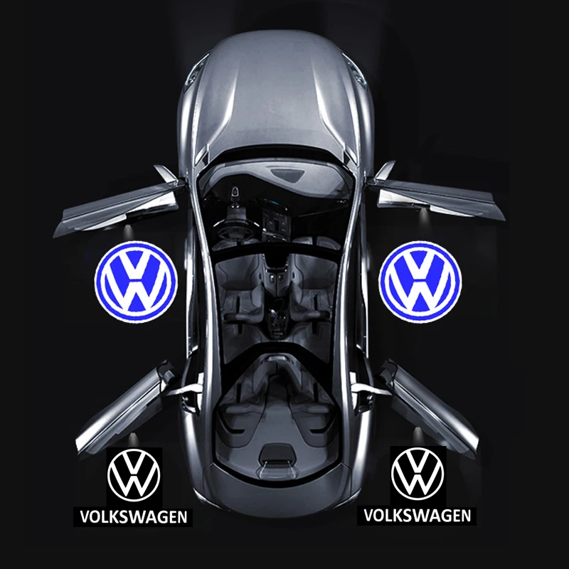 Led Car Door Logo Welcome Light Projector Lamps Accessories For VW GTI Scirocco Polo Golf Passat Tiguan Arteon Touran EOS CC view 4