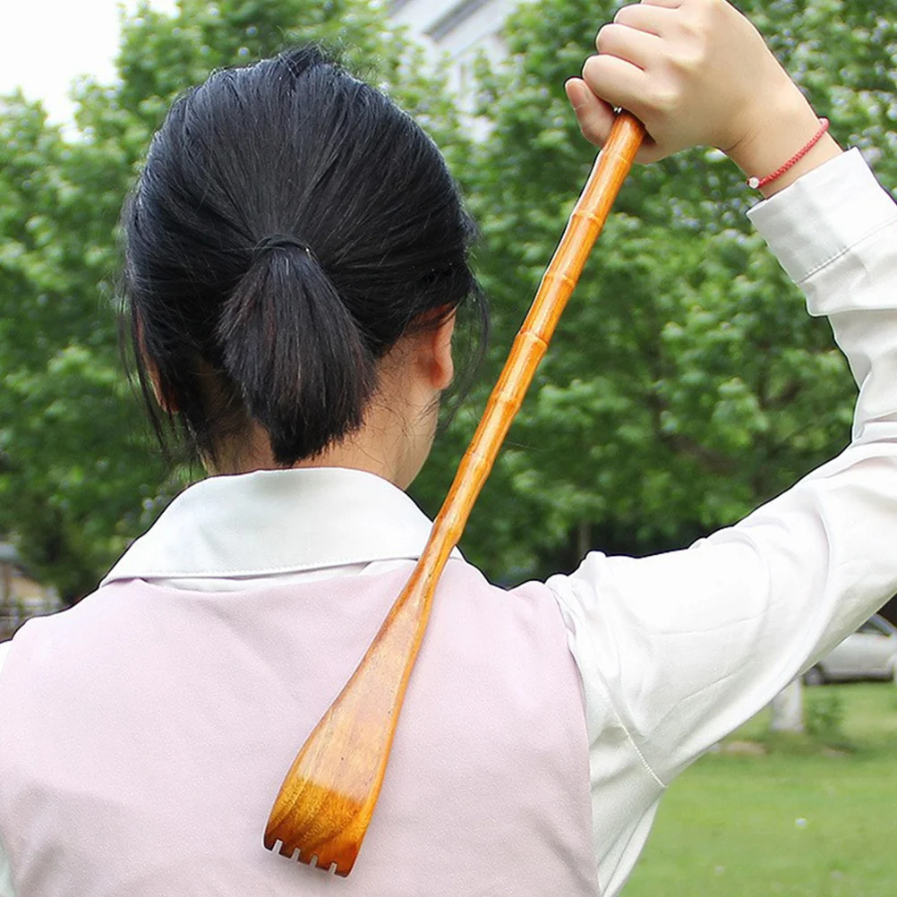 Gratte-dos à gratter, masseur domestique pour cuir chevelu, outil Portable, corps en bois pour personnes âgées