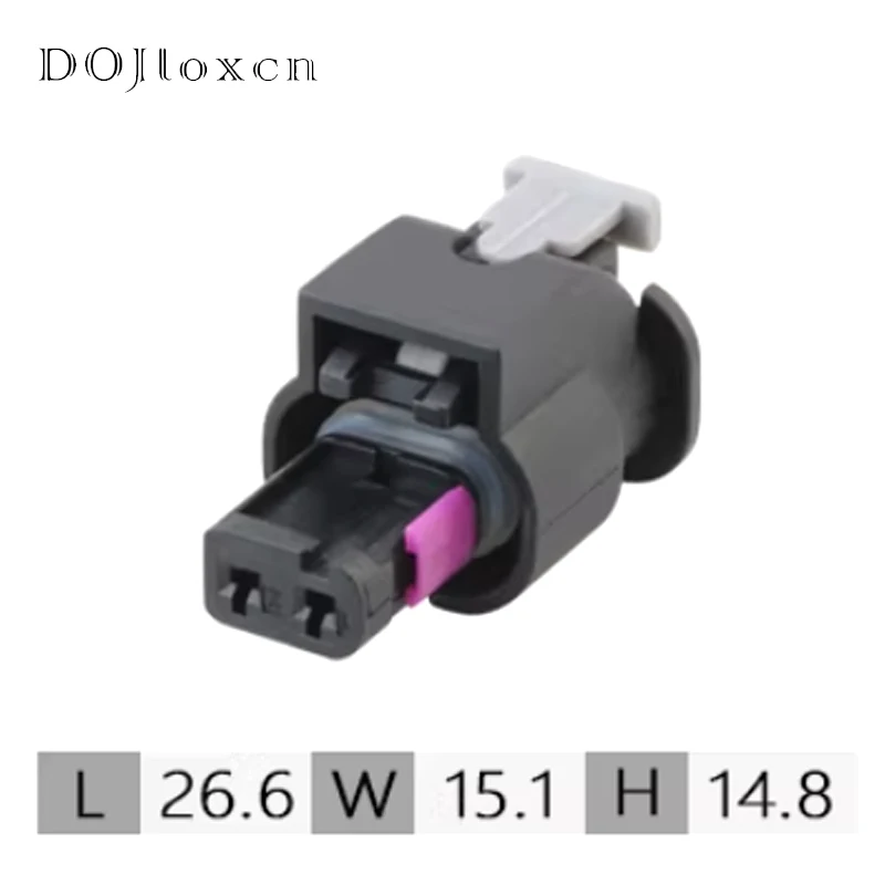 1 Set 2 Pin Car Impact Sensor Black Female Connector Waterproof Plug 0-2112986-1 1-1718643-1