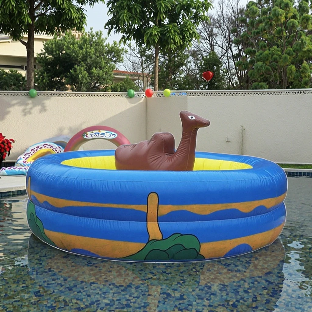 Inflatable Camel Water Floating Toy, PVA Pool Float for Kids 3-12 Years, Amusement Parks Resorts Sports Arenas Fun Play view 3