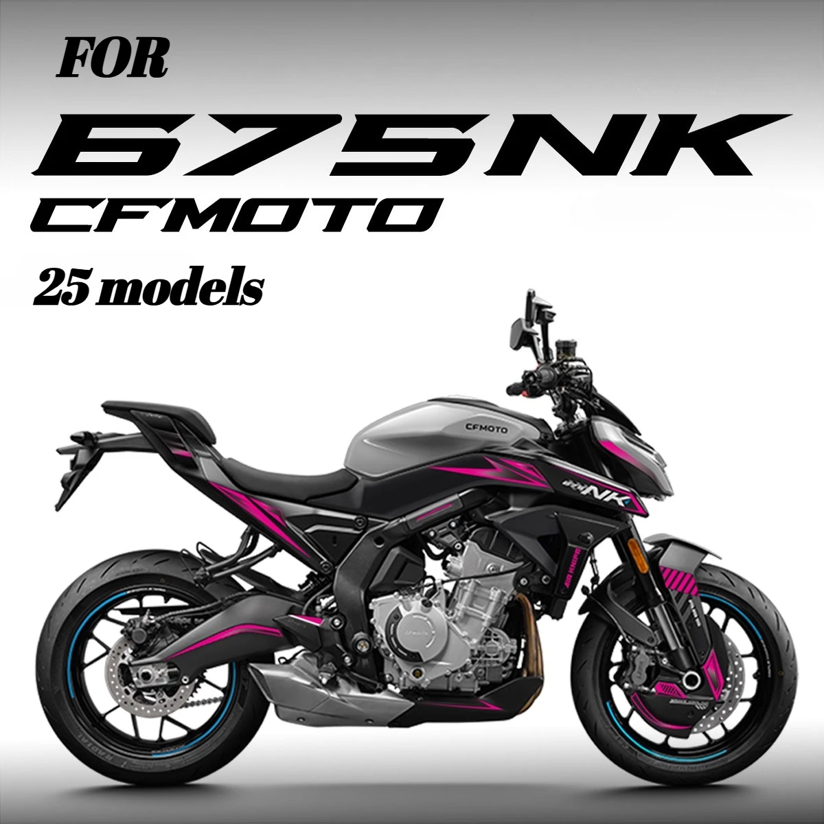 

For 25 CFMOTO 675NK Motorcycle Stickers Custom Decorative Stickers and Modification Accessories Motorcycle Decals and Stickers
