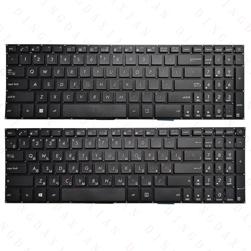 Nuevo teclado ruso/estadounidense para portátil ASUS Vivobook X705 X705MA X705MB X705FN X705FD X705QA N705U N705 N705UN N705UD 0KNB0-670GUS00