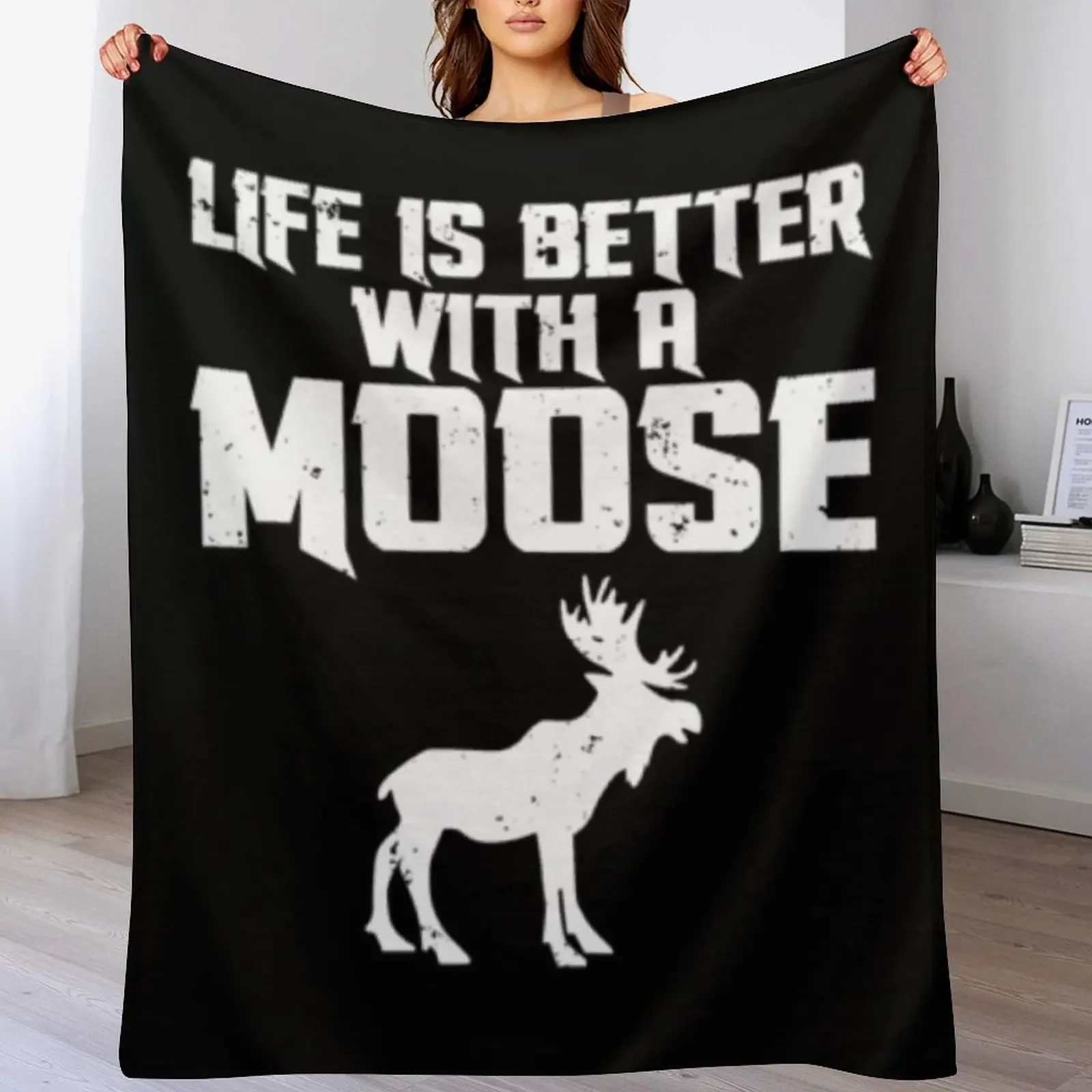 Life Is Better With A Moose Throw Blanket Beautifuls Thin Blankets