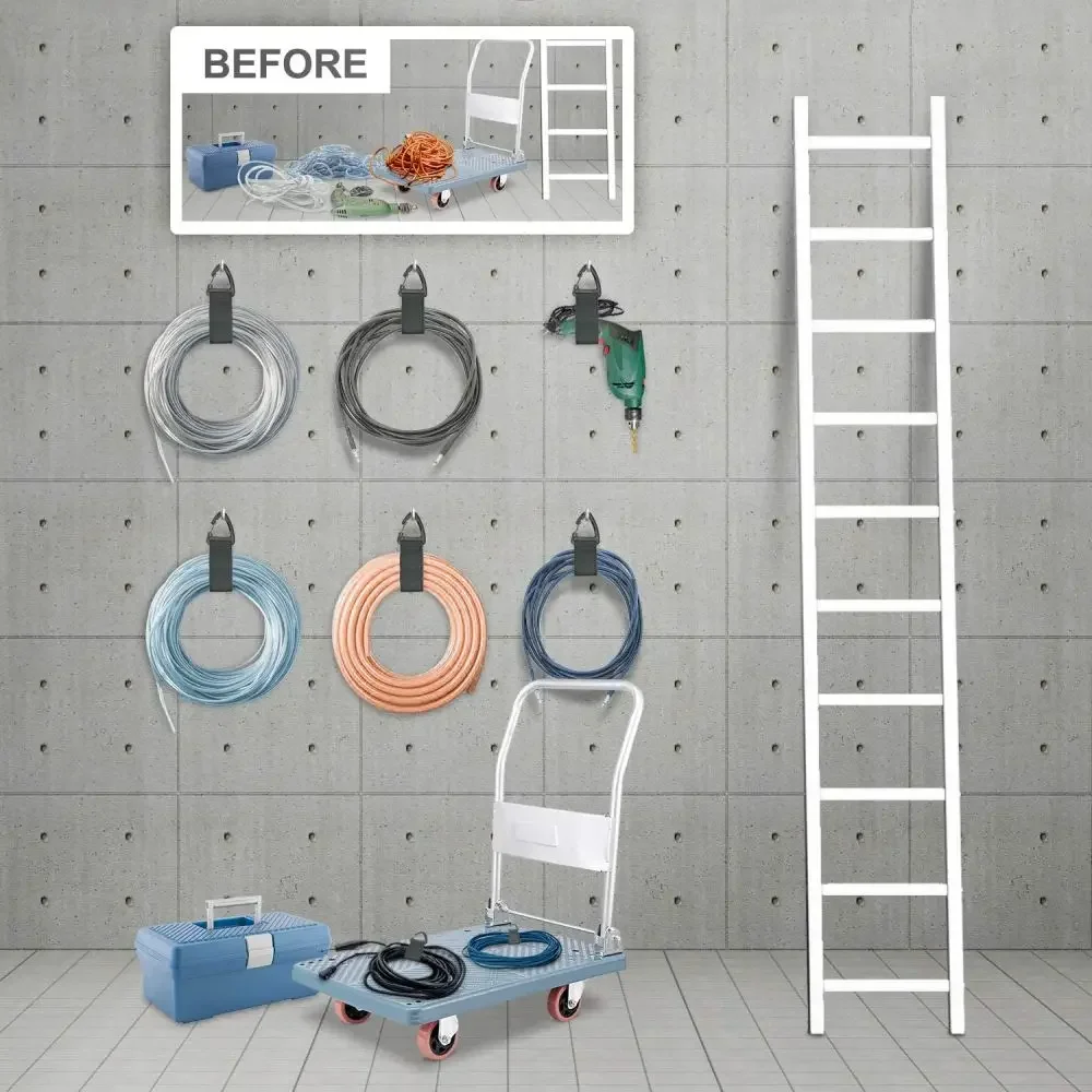 Storage Straps Triangle Buckle Cord Organizer Wire Manager for Power Cords Nylon Heavy Duty Cable image 2