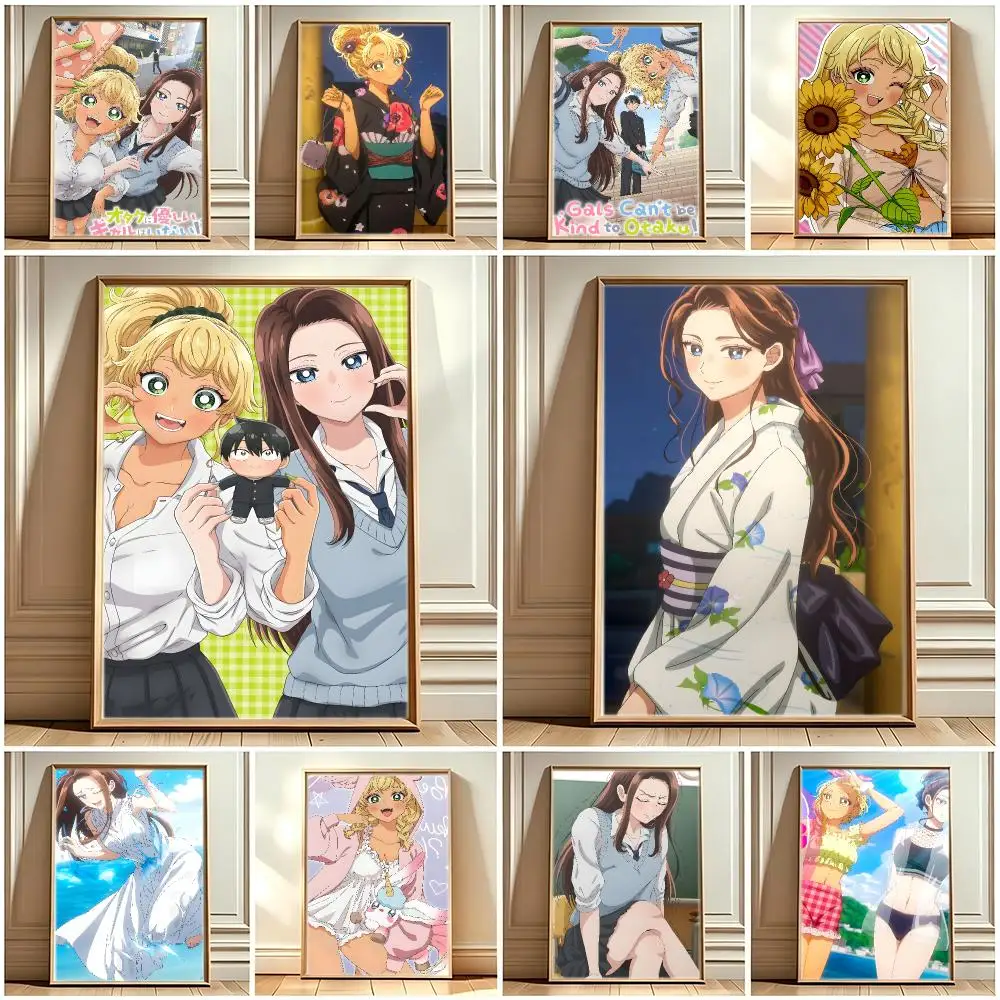 Comedy Anime Gals Cant Be Kind to Otaku Poster Print Painting Home Decor for Bedroom Living Room Hallway