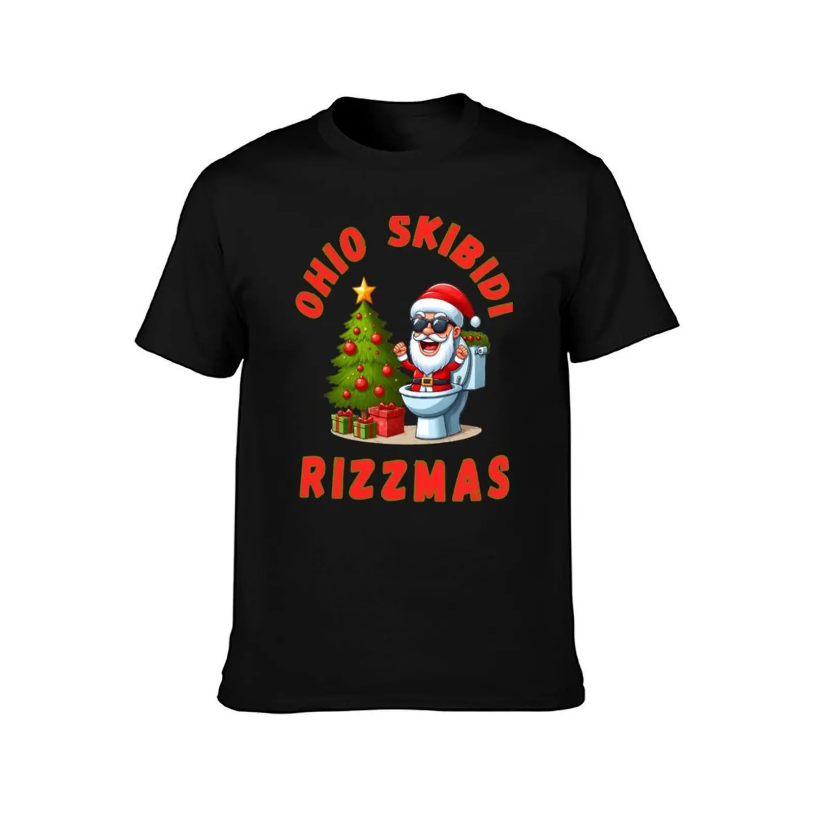 Ohio Skibidi Rizzmas Funny Christmas Rizz Gyatt Rizz Santa Merry Rizzmas Rizz The Season T-Shirt