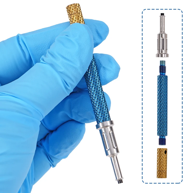 

Dental Implant Core Retrieval Tool Magic Rod Locator Abutment Caps Replacement Core Retrieval Tool Metal Handle